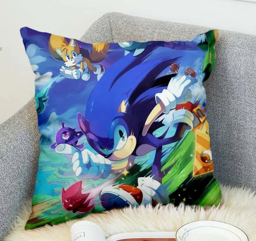 Housse de coussin Sonic et Tails 45x45 cm