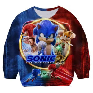 Sweat Sonic en tailles 100 à 6XL - Sonic 2 le Film