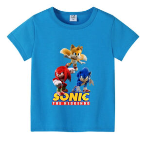 T-shirt enfant Sonic avec Sonic et ses amis