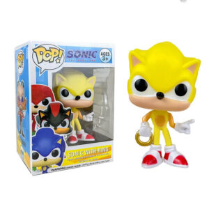 Figurine Pop SuperSonic Sonic avec anneau 10cm