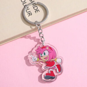 Porte-clés Amy Rose en acrylique - Sonic