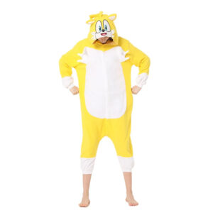 Combinaison pyjama jaune Sonic avec Miles Tails Prower