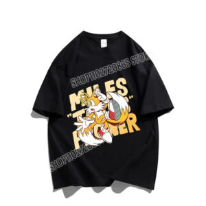 T-shirt Sonic Miles "Tails" Prower noir ou blanc