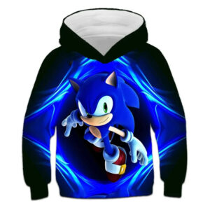 Pull Sonic enfant, tailles 90cm à 160cm