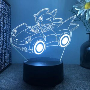 Lampe voiture Sonic avec variantes 7 ou 16 couleurs