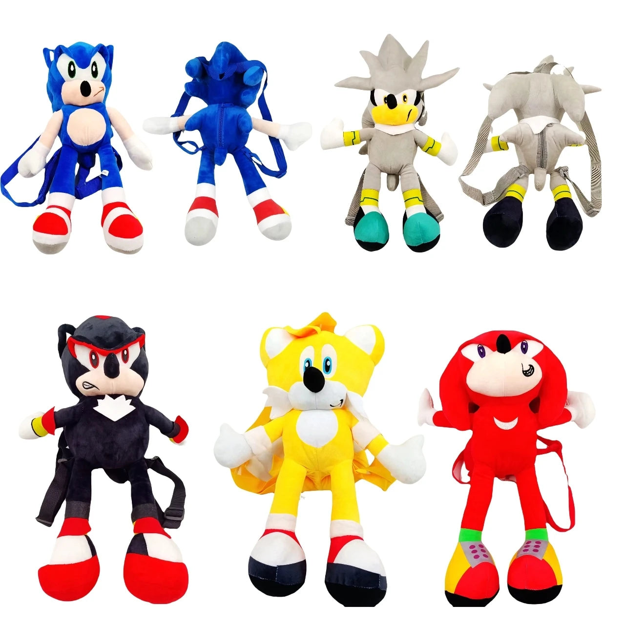 Sac à dos peluche Tails Sonic color yellow – Image 3