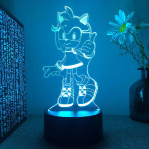 Lampe Sonic Amy Rose, variante 7 ou 16 couleurs