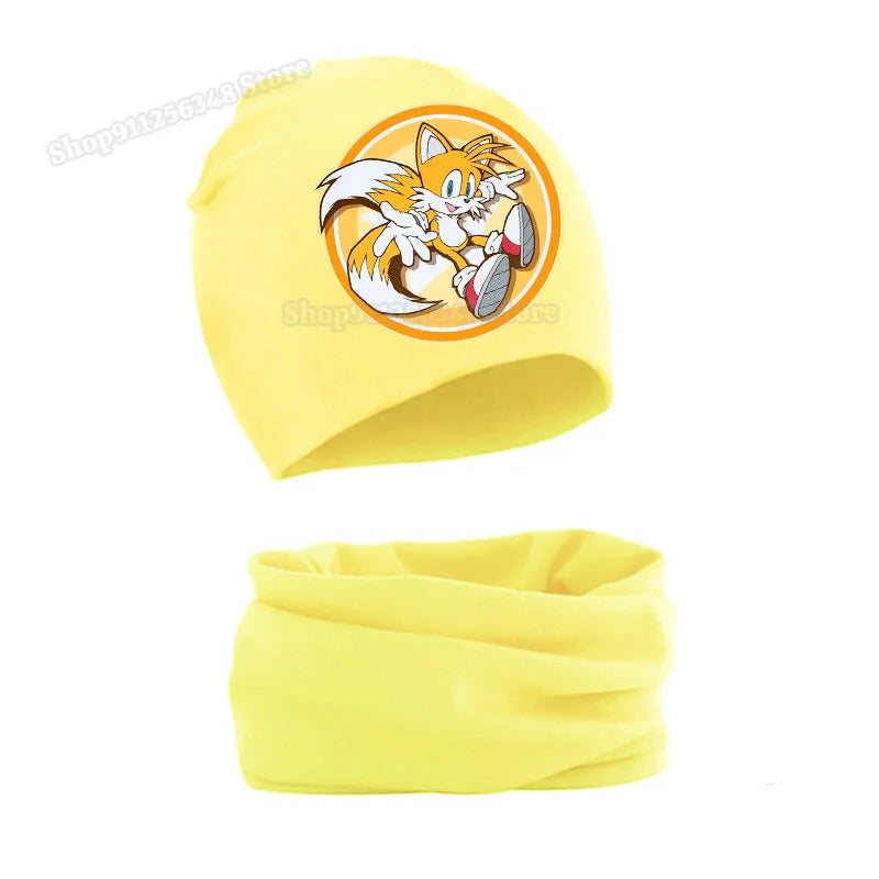 Ensemble bonnet et écharpe Sonic Miles "Tails" Prower – Image 2