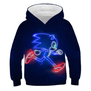 Pull Sonic enfant, tailles 90cm à 160cm