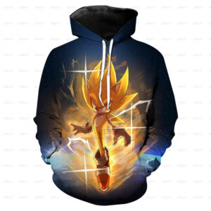 Pull à capuche Super Sonic, disponible en plusieurs tailles