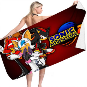 Serviette de plage Sonic Adventure en plusieurs dimensions