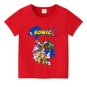 T-shirt enfant Sonic X avec personnages