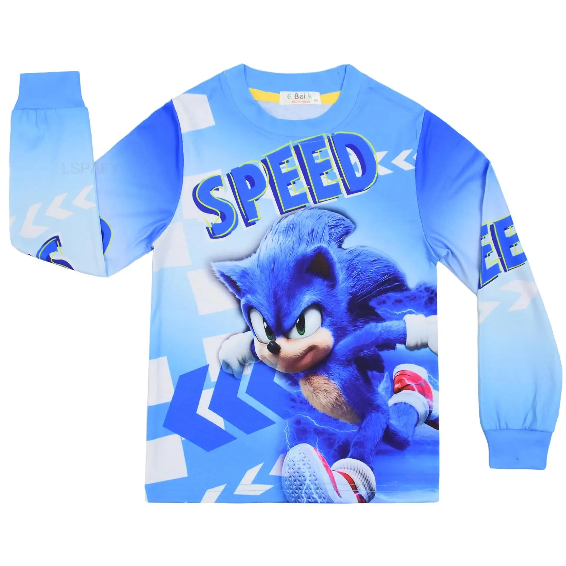 Pyjama Sonic pour garçon, tailles 110 à 150 – Image 2