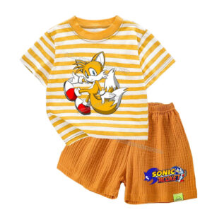 Ensemble pyjama enfant Sonic avec short et t-shirt Miles "Tails" Prower