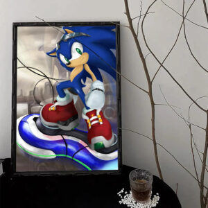 Affiche Sonic sur Hoverboard - 8 formats au choix