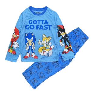 Pyjama Sonic pour enfant avec personnages