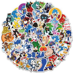 Autocollants Sonic, variante 50pcs