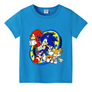T-shirt enfant Sonic avec Tails et Knuckles