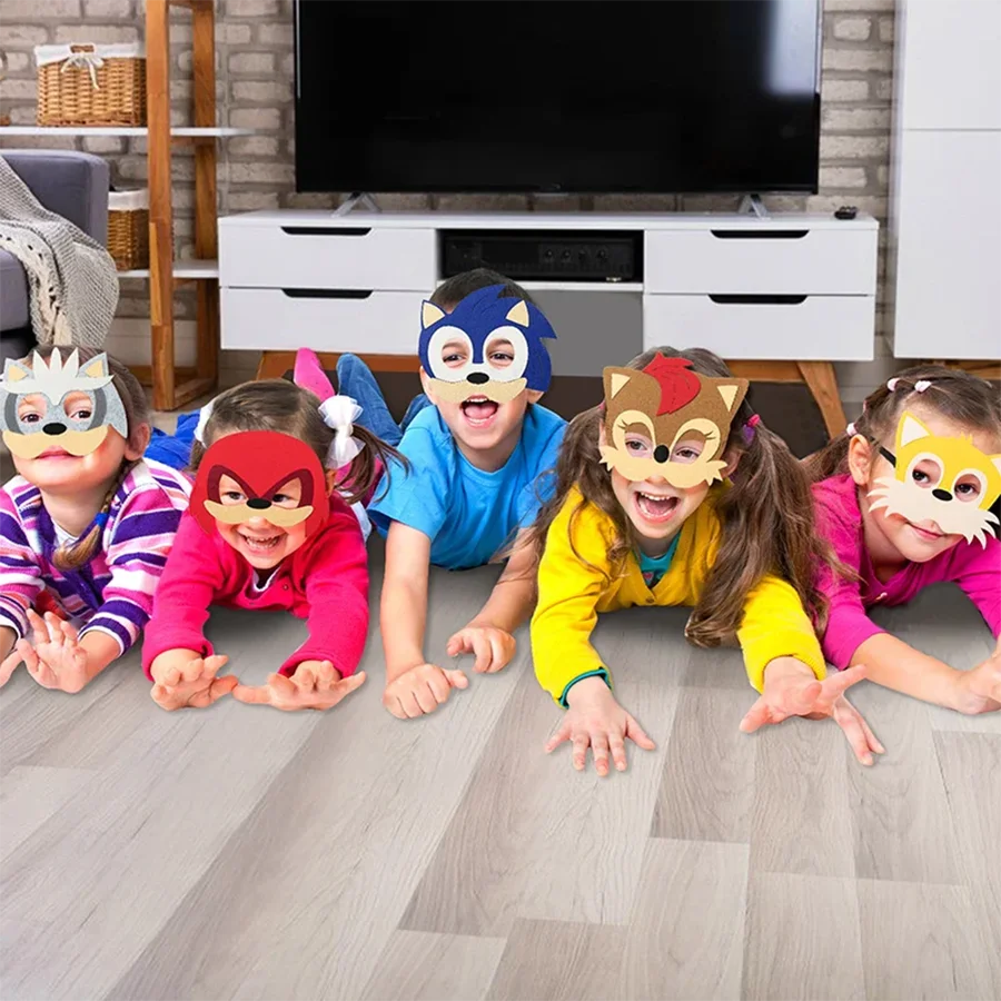 Lot de 12 masques de déguisement Sonic – Image 5