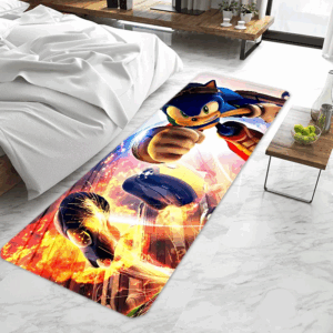 Tapis Sonic l'Hérisson bleu en action, dimensions au choix