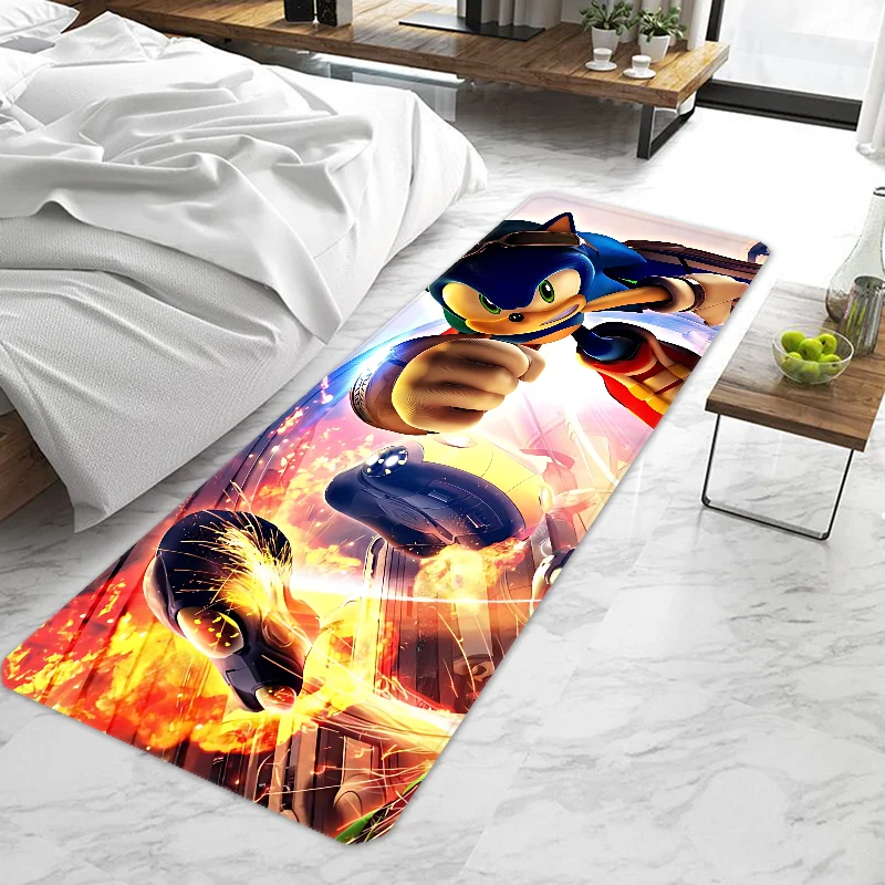 Tapis Sonic l'Hérisson bleu en action, dimensions au choix