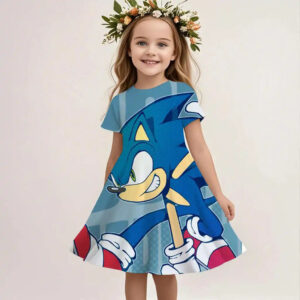 Robe enfant Sonic The Hedgehog, tailles 100 à 160