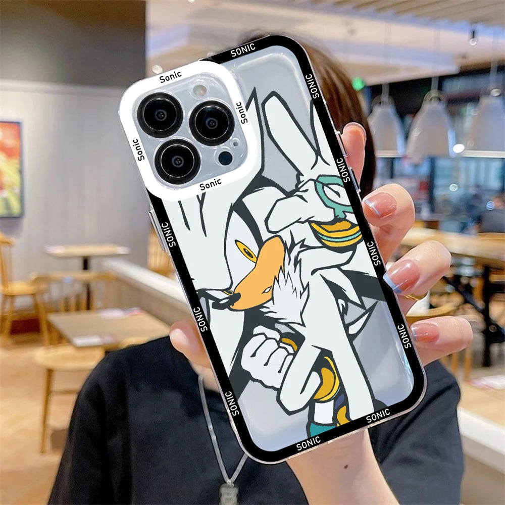 Coque iPhone Sonic avec Silver The Hedgehog