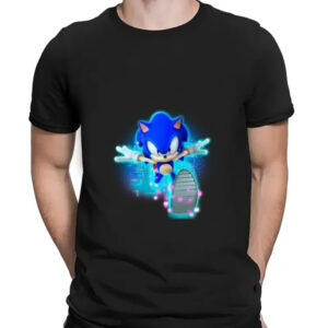T-shirt Sonic « En Route » en blanc ou noir