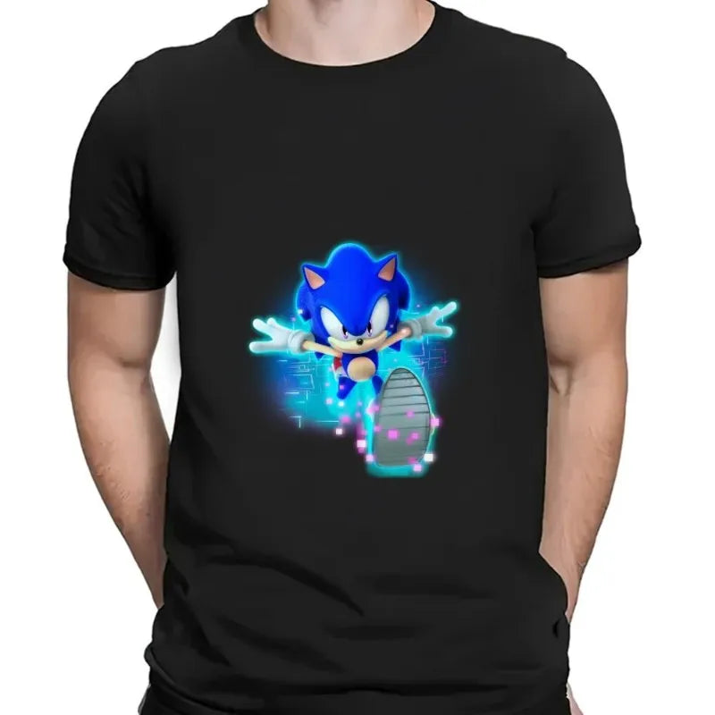 T-shirt Sonic « En Route » en blanc ou noir
