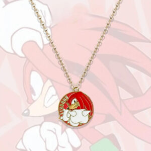 Collier médaillon Sonic avec Knuckles the Echidna