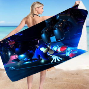 Serviette de Plage Esquive Sonic - Choix de 3 Formats