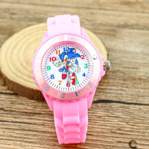 Montre rose Sonic pour fille