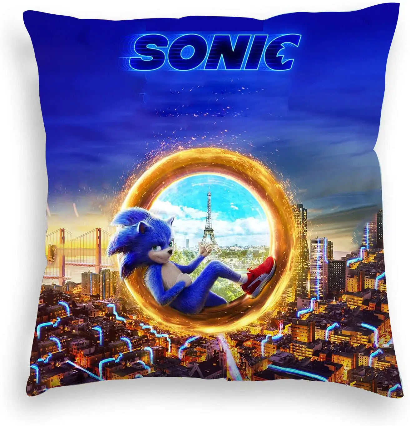 Housse de coussin Paris Sonic 45x45cm