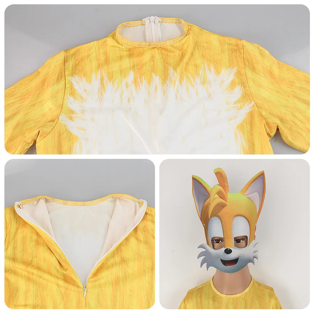 Déguisement Tails jaune de l'univers Sonic – Image 2