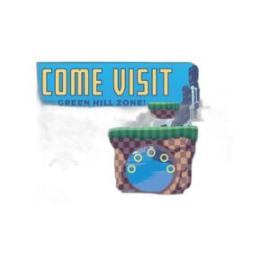 Poster encadré Come Visit Green Hill Zone 30x40 cm